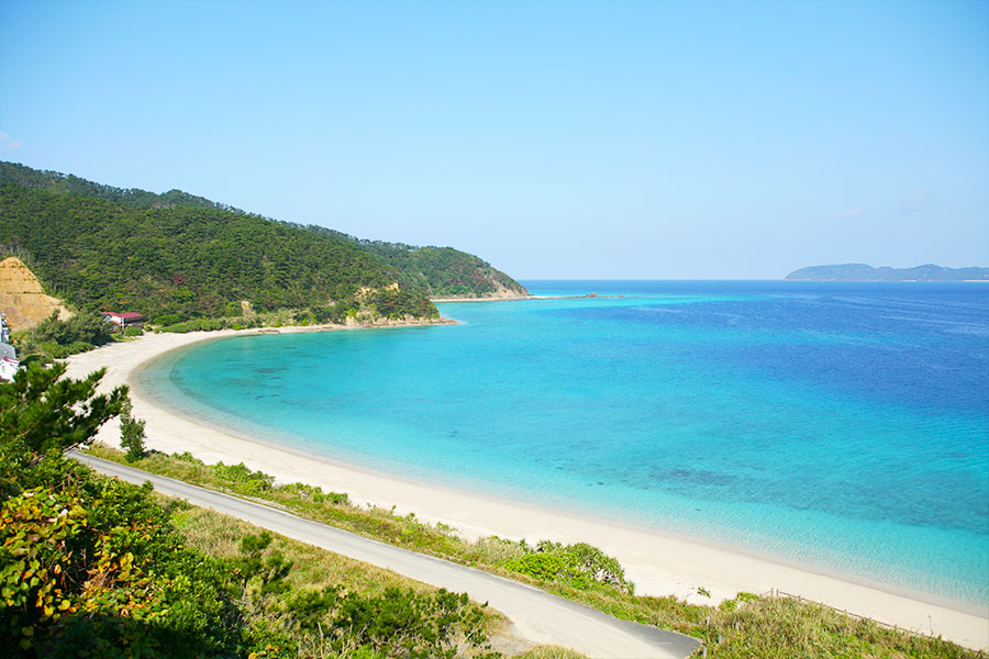 眼前に広がる倉崎海岸